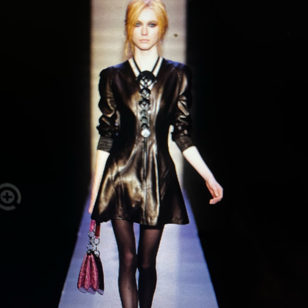Barbara Bui Runway 2008 Lamb-Silk Leather Dress